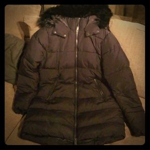 Black quarter length coat